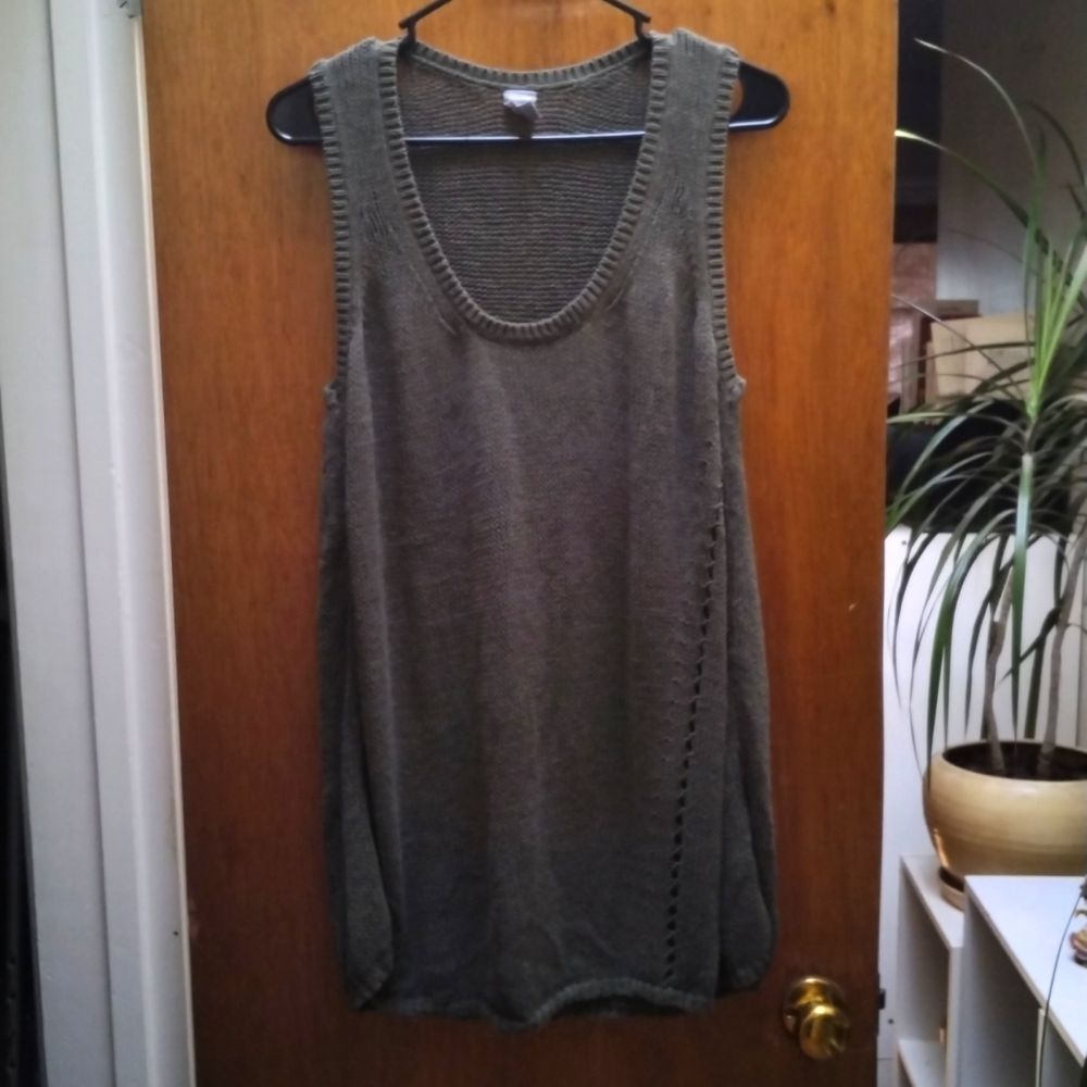 JCP Green Knit Tank Size XL